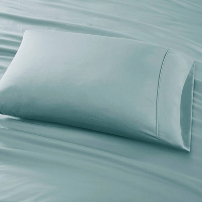 King Aqua Cotton Blend Sateen Sheet Set with 800 Thread Count