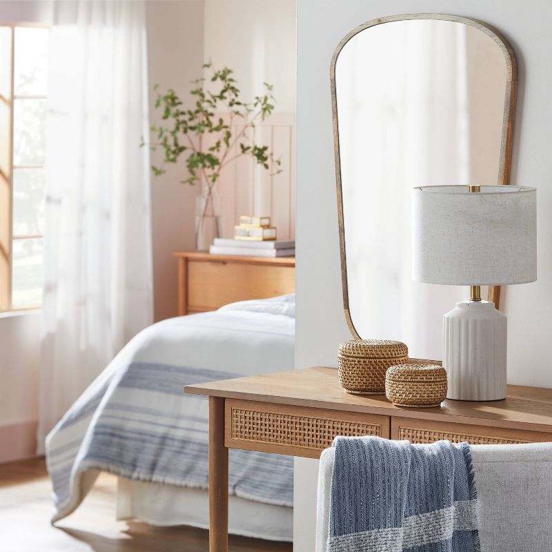 Fluted Ceramic Table Lamp Cream (Includes LED Light Bulb) - Hearth &#38; Hand&#8482; with Magnolia, 3 of 10