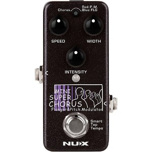NUX NCH-5 Mini SCF Super Chorus Flanger and Pitch Modulation Effects Pedal | Wider Dynamic Range with Smart Tap Tempo, Black - 1 of 4