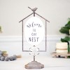 VIP Metal 17 in. White Our Nest Table Sign - 2 of 4