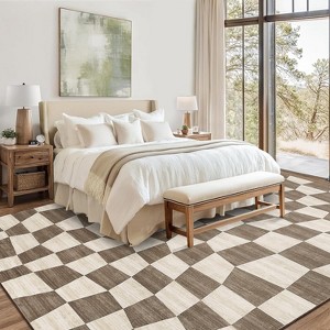 Area Rug Washable Rugs for Living Room Modern Area Rugs Stain Resistant Throw Carpet Non-Slip Easy Cleaning Low-Pile Soft Floor Mat for Nursery Home - 1 of 4