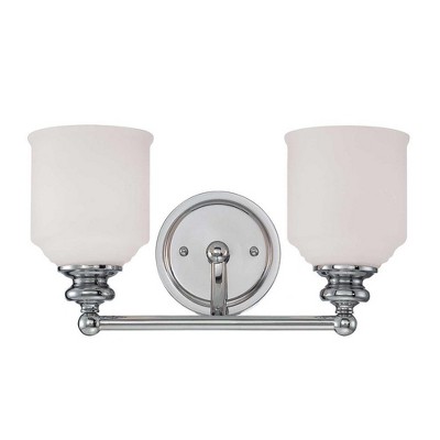 Savoy House Melrose 2 - Light Vanity in  Polished Chrome