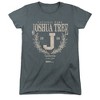 Joshua Tree National Park Laurel Wreath Women's T-Shirt Charcoal - 4 of 4