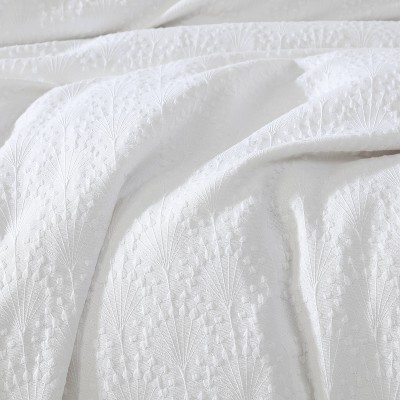 Riverbrook Home 3pc Queen Fagen Matelasse Comforter Set White: Polyester Bedding Sets with Shams — фото 4