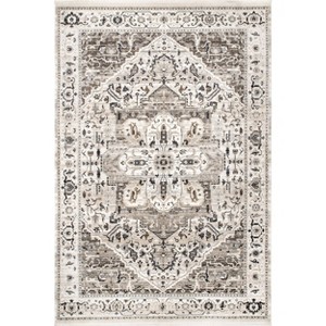 Nuloom Oliveira Floral Medallion Fringe Indoor Area Rug - 1 of 4