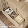 Jojoka Dresser for Bedroom,Tall Modern Drawers with Large Drawers Storage,Wooden Dresser Organizer for Living Room - 3 of 4