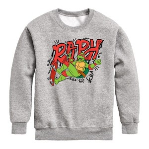 Boys' - Teenage Mutant Ninja Turtles - Raph Graphic Long Sleeve Fleece Sweatshirt - 1 of 4