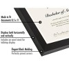 Americanflat 8.5x11 Diploma Frame with Shatter-Resistant Glass - Document Frame with Engineered Wood - Legacy Collection - Black - 3 of 4
