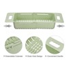 Unique Bargains Extendable Over the Sink Strainer Fruit Vegetable Wash Basket Adjustable Colander for Kitchen Plastic - 4 of 4