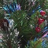 National Tree Company 24" Pre-lit Artificial Christmas Tree LED Fiber Optic Crestwood Spruce - 2 of 3