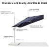 PURPLE LEAF Patio Umbrella White Cantilever Offset Umbrella Square Outdoor Umbrella with 360-degree Rotation for Garden Deck Pool - 3 of 4