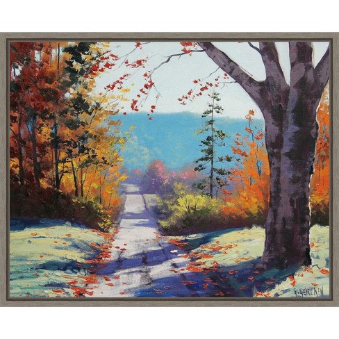 Amanti Art Autumn Delight by Graham Gercken Canvas Wall Art Print Framed 28 x 23-in. - image 1 of 4