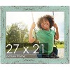 PosterPalooza | Shabby Chic Green Picture Frame - UV Acrylic, Backing Board, Hanging Hardware Included - 2 of 4