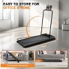 SEVOBAL Walking Pad Removable Armrests Cushioned Belt Folding Portable Treadmill Spacious Surface for Home Gym Office, Yellow, 43.5"*18"*37.8" - 4 of 4