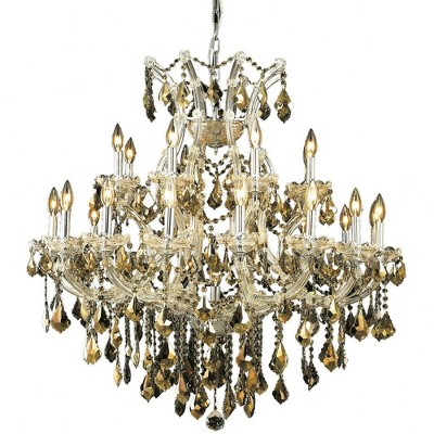 Elegant Lighting Maria Theresa 24 - Light Chandelier in  Chrome