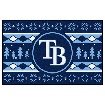 MLB Tampa Bay Rays 19"x30" Holiday Sweater Rug