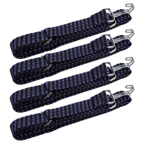 Unique Bargains Bike Elastic Tie Down Straps Hooks Moving Load