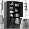 ACEPANO 68 in. H Freestanding Multi-Storage Cabinet with Doors, Drawers & Adjustable Shelf-Black - 3 of 4