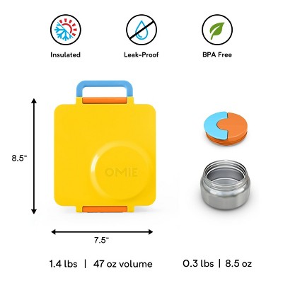 Sunshine Yellow Stainless Steel Insulated Bento Box