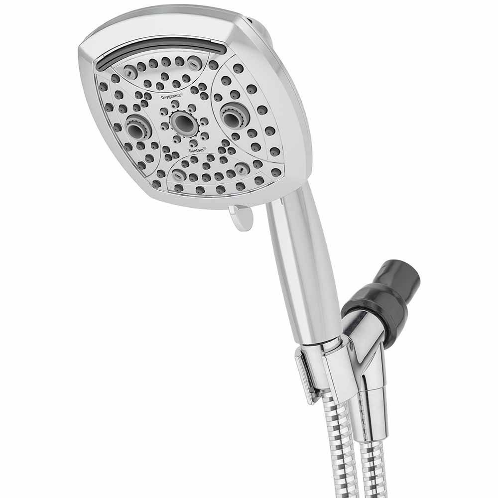 Photos - Shower System 5" Contour 9 Spray WaterSense Hand Shower Chrome - Oxygenics