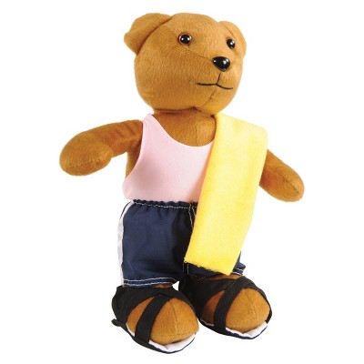 Brown Plush Weather Bear with Seasonal Outfits Set