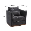 Swivel Accent Chair, Upholstered Comfy Swivel Couch, Swivel Barrel Chair, Single Sofa Armchair - 2 of 4