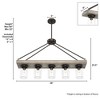 Hunter Fans 38" Devon Park Ceiling Light Onyx Bengal Finish - 5 Light Chandelier for Vintage Style Home Decor - 4 of 4
