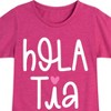 Girls' - Instant Message - Hola Tia Fitted Short Sleeve Graphic T-Shirt - 2 of 4