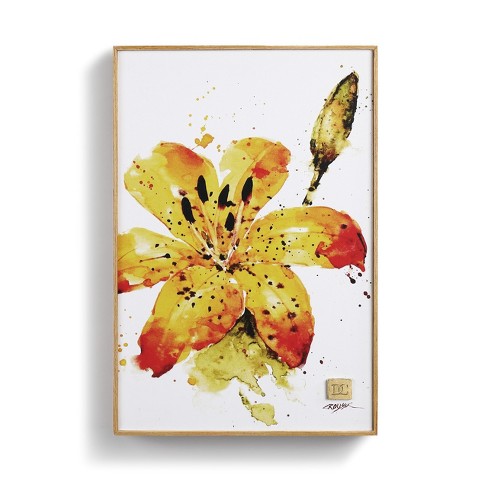 Demdaco Tiger Lily Wall Art 12 X 8 Yellow Target