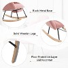 PAGED Teddy Fabric Rocking Chairs with High Backrest,Accent Chairs with Pillow and Footrest,Arm Chairs for Living Room,Bedroom - 4 of 4