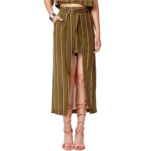 J.O.A. Womens Striped Wrap High-Low Skirt - 1 of 1