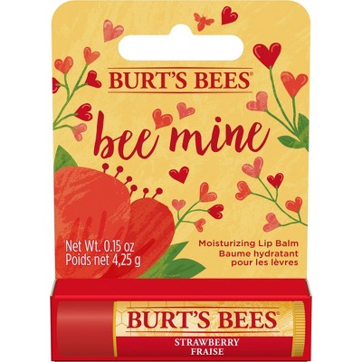 Burt's Bees Bee Mine Moisturizing Lip Balm - Strawberry - 0.15oz