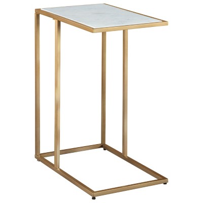 Lanport Accent Table Champagne/White - Signature Design by Ashley