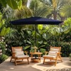 Hyleory 10FT Market Umbrella for All Seasons, 6 Iron Core Ribs, Size: 120" x 96" - 2 of 4