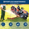 Lawn Mower Lift Jack, 880 Lbs Capacity Telescopic Maintenance Jack for Riding Lawn Mowers, Foldable Lifting Platform with Crank & Power Tool Handle - 4 of 4