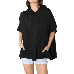 Anna-Kaci Women's Boyfriend Short-Sleeve Hoodie - 1 of 4