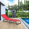 PAGED Folding Lawn Chair Camping Chair with Pillow Steel Frame, Breathable Mesh for Camping, Garden, Beach, Patio - 2 of 4