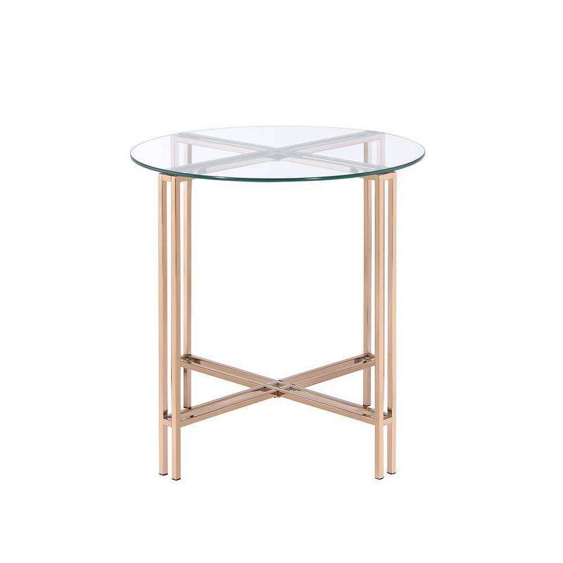 23&#34; Veises Accent Table Champagne - Acme Furniture, 5 of 8