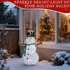 CIPACHO 4FT Lighted Snowman & Squirrel Decor - Pull Up Yard Decor with 120 White LEDs (Indoor/Outdoor Xmas) - 4 of 4