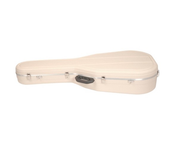 Hiscox Cases Acoustic Guitar Case/Dreadnght Ivory Shell/Silver Int-Pro II