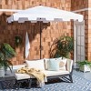 Zimmerman 7.5 Ft Square Market Umbrella W/ White Trim - PAT8400 - Safavieh - 2 of 4