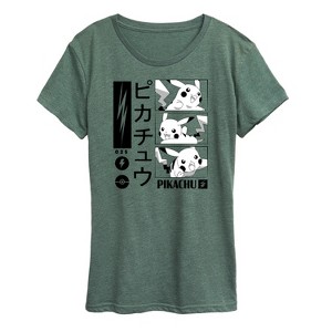 Women's - Pokémon - Pikachu Manga Panels Short Sleeve Graphic T-Shirt - 1 of 4
