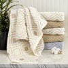 REGALWOVEN Geometric Pattern Cotton Absorbent Soft Hand Towels for Hand Drying and Face Washing 13" x 29" - 4 of 4