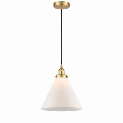 Cone - 1 Light Mini Pendant In Industrial Style-14.75 Inches Tall and 12 Inches Wide