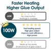 100W Heavy Duty Hot Glue Gun Kit - Full Size Fireproof Glue Gun with 12 Glue Sticks for DIY Crafts & Home Repairs - 3 of 4
