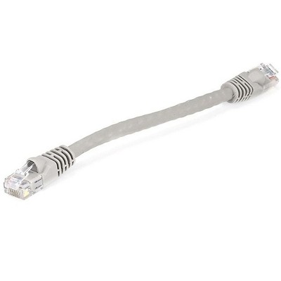 Monoprice Cat5e Ethernet Patch Cable - 0.5 Feet - Gray | Network Internet Cord - RJ45, Stranded, 350Mhz, UTP, Pure Bare Copper Wire, 24AWG