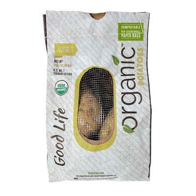 Fresh Organic Russet Potatoes - 3lb