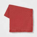 Solid Woven Throw Blanket Pink - Threshold™