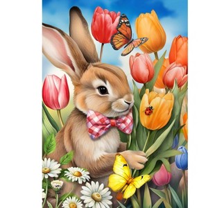 Briarwood Lane Spring Garden Flag 12x18 For Outdoor Stop and Smell the Tulips For Spring Garden Flag Flags For Outside - 1 of 4