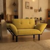 TiramisuBest Black Loveseat, Compact 2-Seater Sofa with High Legs, Easy Assembly, Perfect for Small Spaces - 2 of 4